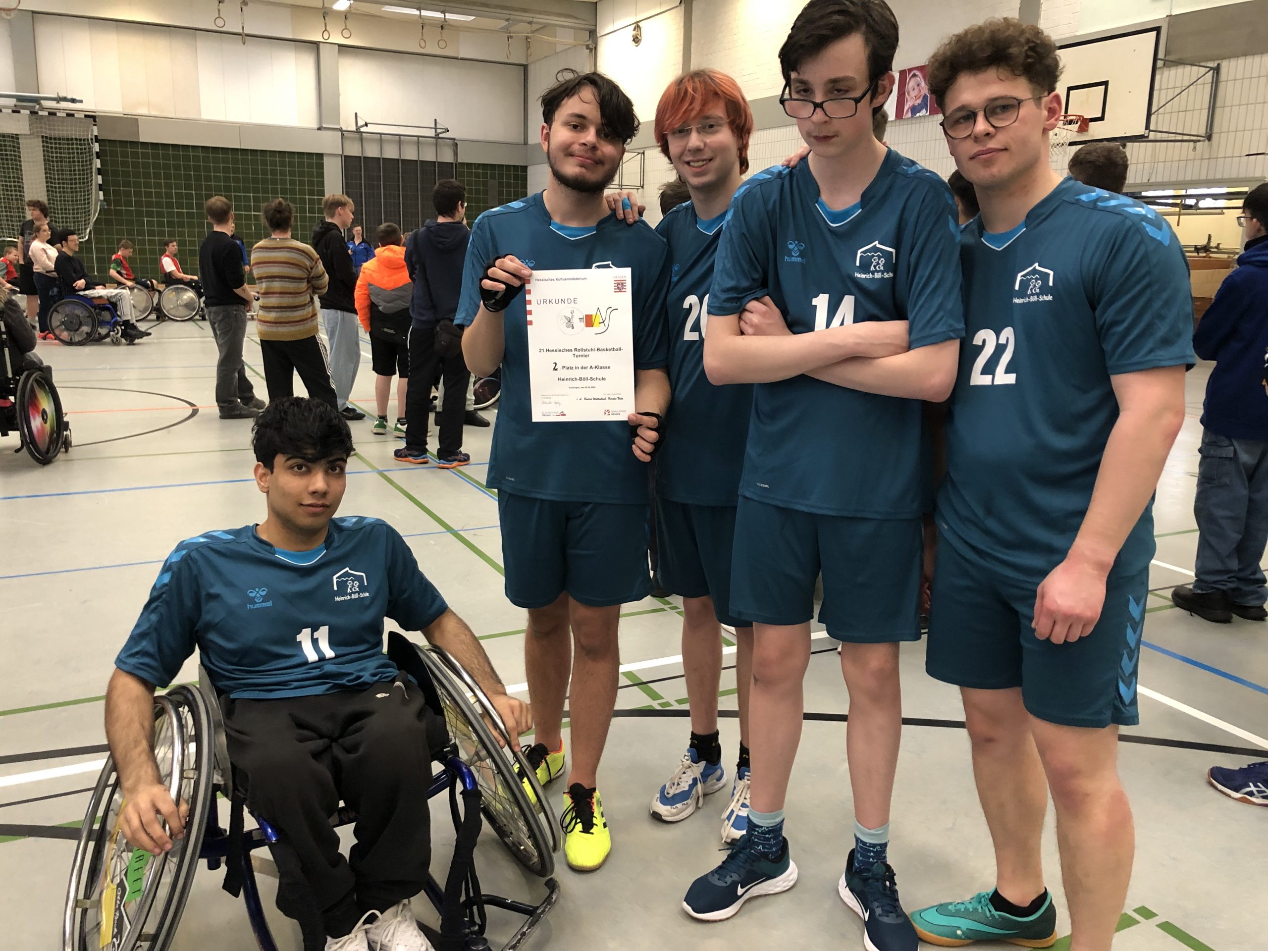 2. Platz für die Rollstuhlbasketballer in Kassel
